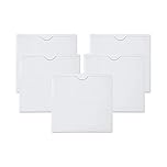 5PCS Car Permit Holder,Windscreen Card Holder Parking Permit Holders,Self Adhesive Car Permit Holders,Windscreen Card Holder Clear Ticket and Note Holders for Car,Van,Caravan Windscreen(105X105mm)