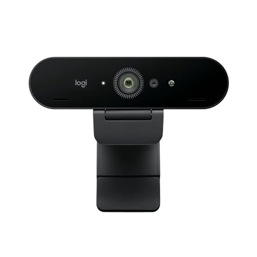 Image of Logitech Brio 4K webcam, video calls, noise cancellation microphone, automatic HD light correction,Microsoft Teams,Zoom,Google Meet,PC /Mac /Laptop /Macbook-Graphite