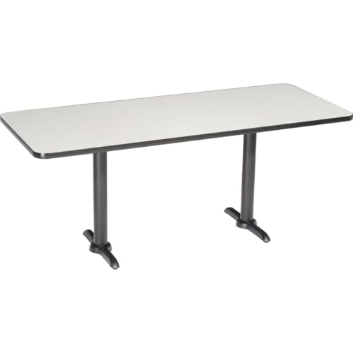 Interion Restaurant Table Gray - 60 x 30 in.