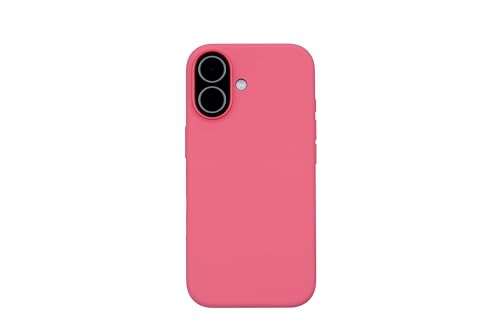 Image of TEKNE Silicone Back Case Cover Compatible with MagSafe for iPhone 17 | Soft-Touch Grip with Microfiber Lining | Raised Camera & Screen Protection | Slim Fit Case (Pink)