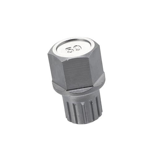 A ABSOPRO Coche Rueda Bloqueo Orejeta Tuerca Antirrobo Zócalo Llave Rueda Bloqueo Llave 59/14 puntos Extractor de Pernos de Cubo Reemplazo de artículo