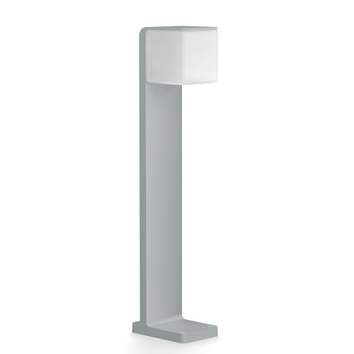Steinel Wegeleuchte GL 80 SC Connect, smarte Gartenleuchte, Bewegungsmelder, Softlichtstart, App Steuerung, Timer-Funktion, 3000 K, 9.1 W, Silber