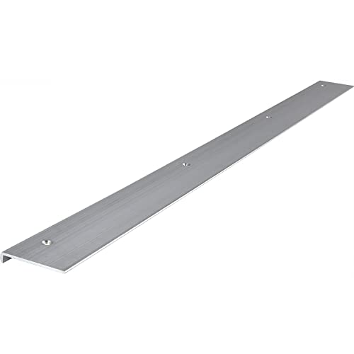 ACCURIDE 100007527 Profilé de finition Schüco à visser, barre de finition 600 mm, pour plan de travail, en aluminium brut