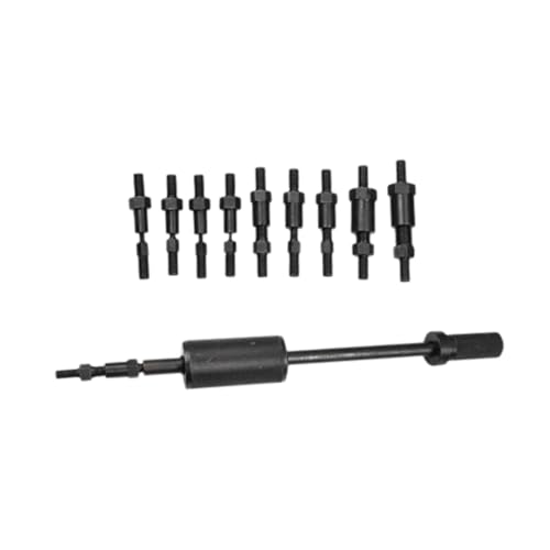 Generic Manual Pin Puller Black Pull Hammer Kit Easy Use Steel Professional Pin Removal Tool Pulling Hammer Thread Locating Taper, M3 to M16 Out