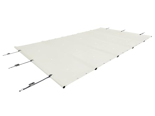 ANKO PLANEN Couverture de Piscine de sécurité Enroulable pour Une sécurité maximale - Bâche Camion PVC 680 g/m² - Couverture Toutes Saisons été & Hiver...