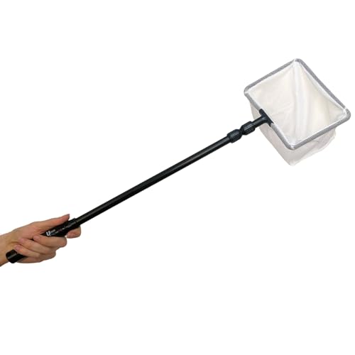 UNEAK-Aquarium-Fish-Net-with-Long-Extendable-Handle-for-Fish-Tank-Fine-Mesh-Aquarium-Net-10-36-Long-Handle-Catcher-for-Fish-and-Shrimp-Tank-Pond-Creek