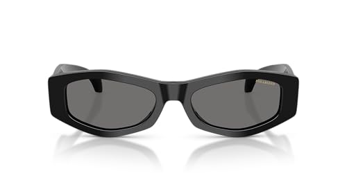 Versace Woman Sunglasses Black Frame, Dark Grey Polar Lenses, 54MM3