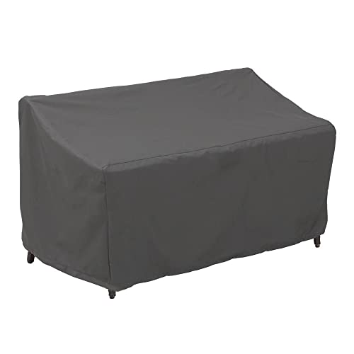 GREEN CLUB Housse De Protection pour canapé 2 Places Haute Qualité Polyester L 140 x l 80 x h 60 cm Couleur Anthracite