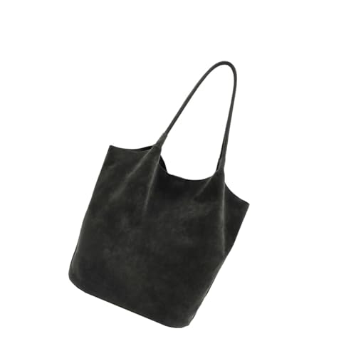 Sac à main en faux daim vintage grand format souple pour femme