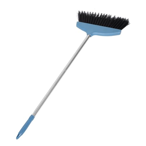 SWOOMEY 広角床掃除用ほうき 柔らかい毛 属柄 長柄 角ほうき 家用 ??用 ゴミ掃除用具 屋内 屋外 キッチン パティオ 床対応