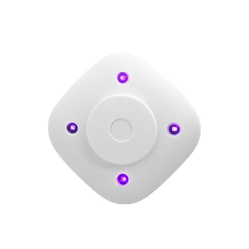 Desinfectante de inodoro inteligente UV con anillo desodorizante, blanco, IPX4 impermeable, esterilización automática, luz LED