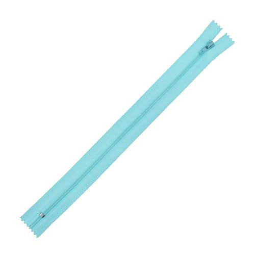 Image of Mandala Crafts 60 PCs Turquoise Closed-End 24 Inch Nylon Zippers for Sewing