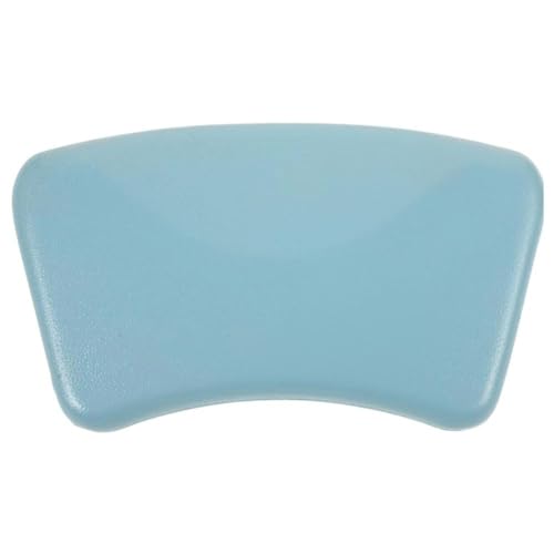 Helilyco Almohada ergonómica para bañera con ventosas antideslizantes para cuello y espalda, espuma de poliuretano, 28 x 5,5 x 14,5 cm, blanco/negro/rojo/azul