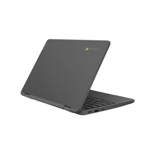 Image of Lenovo 300e Yoga Chromebook Gen 4 11.6 inch HD 2-in-1 Touchscreen Laptop, MediaTek Kompanio 520 2.0GHz, 8GB RAM, 64GB eMMC, ChromeOS, Graphite Gray