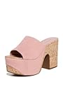 SCHUTZ Women's Dalle Wave Platform Sandals, Deep Blush, Pink, 9 Medium US