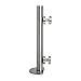MINI POST 25CM STAINLESS STEEL FOR TEMPERED GLASS RAILS