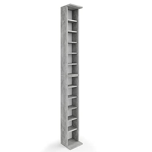 DIMENSIONI: Il porta CD ha le seguenti misure: 21 cm - Larghezza, 183,6 cm - Altezza, 20 cm - Profondità. Tutte le dimensioni dettagliate sono indicate nelle foto.