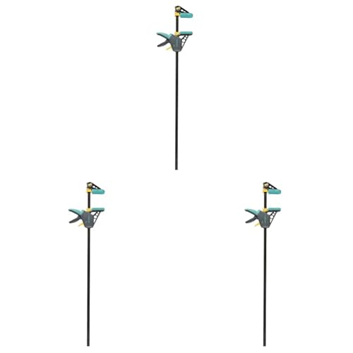 wolfcraft Morsetto a una mano PRO L, 915 mm I 3034000 I Per un lavoro controllato e confortevole - ideale per la lavorazione del legno e la costruzione di mobili (Confezione da 3)