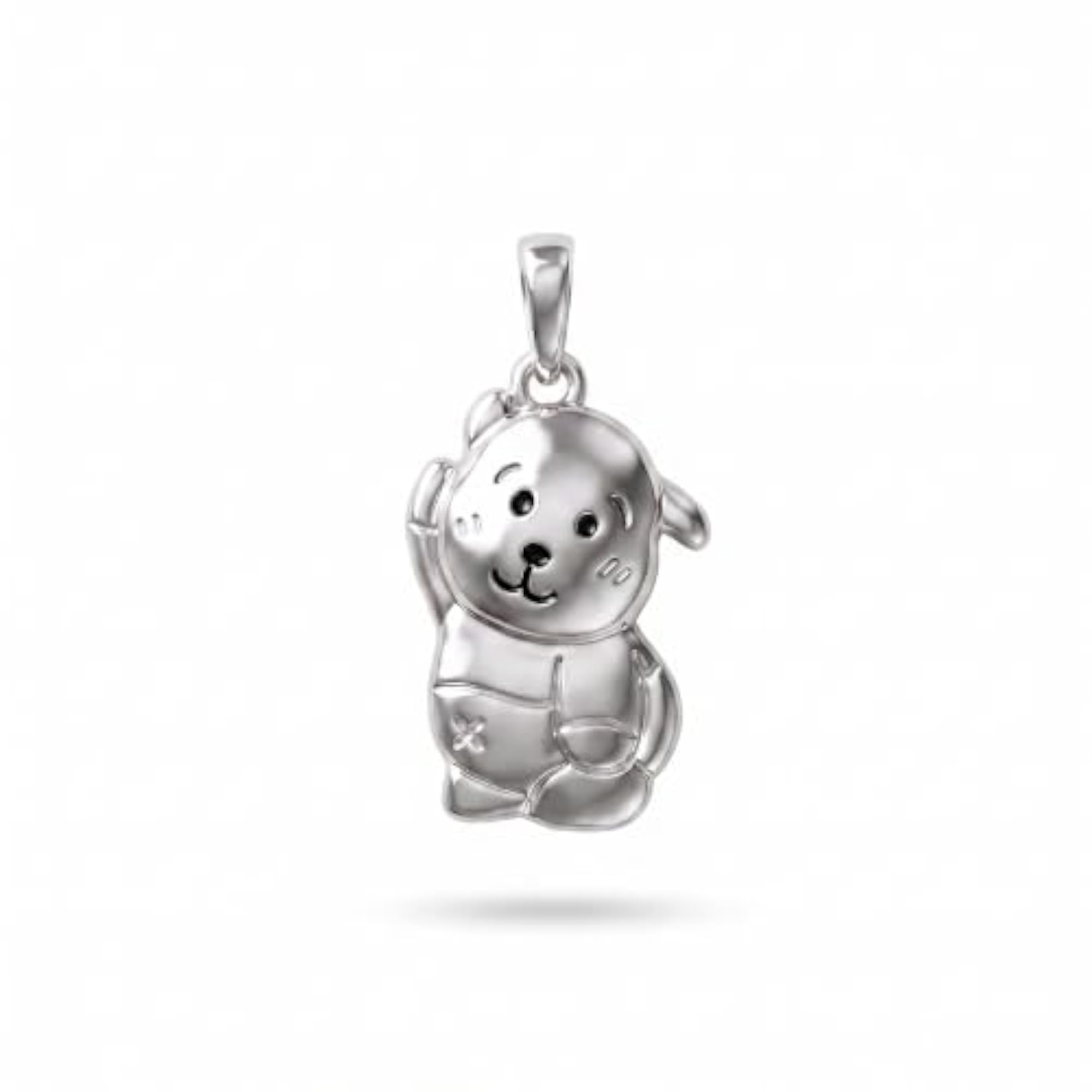 Women's 925 Pure Silver Dog Pendant, Designer Charm