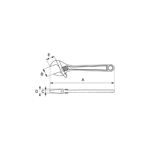 Bahco NS001 – 900 klucz nastawny antichispa al-br 900 mm