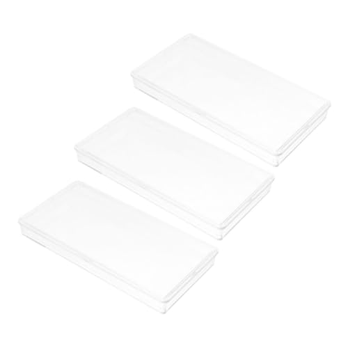 Operitacx Fundas Para Billetes Transparentes 3 Pcs Caja Organizadora Para Billetes Capacidad Protectora Bolsillo Plástico Rígido Para Colección y Almacenamiento De Dinero