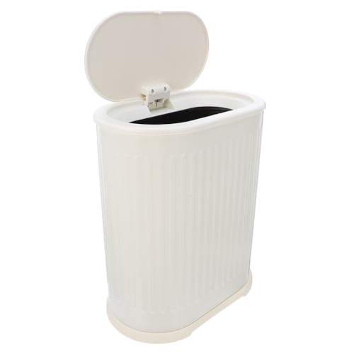 Bac à déchets compact avec couvercle pressable anti-odeur salon
