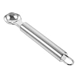 Beavorty Cuchara Para Hacer Bolas De Melón De Acero Inoxidable Cuchara Para Helado Máquina Para Hacer Bolas De Fruta Para Sandía Melón Kiwi Plateada 6 69 Pulgadas