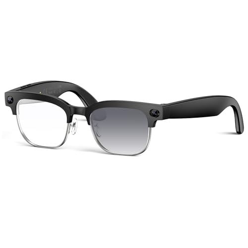 AI Smart Glasses with Camera and Bluetooth,8MP 4K HD Camera Glasses,Supports AI Voice Control/Photo/Video/Audio Recording,Smart Glasses with 133 Translations,IP67 Waterproof for Business & O