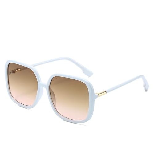 Lunettes de soleil vintage femme grand format lunette retro marron protection UV