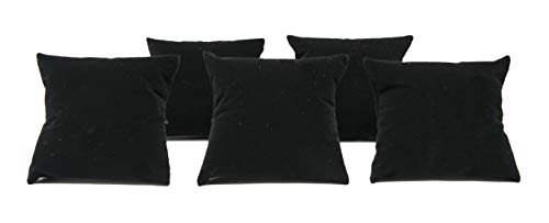 Novel Box Company, Ltd. Novel Box Black Velvet Jewelry Display Watch Pillow 5 Pack cover