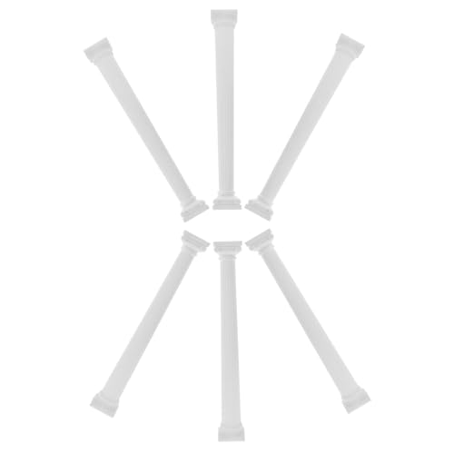 BESPORTBLE 6pcs Mini Roman Column Statue Photo Prop for Desk Decoration Sand Table Diy Crafts Home Ornament in Spray Plaster Color