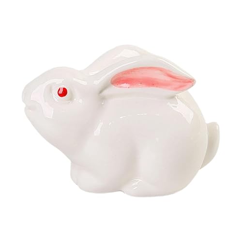 Statue de lapin Style D : figurine de decoration pour bureau et bibliotheque