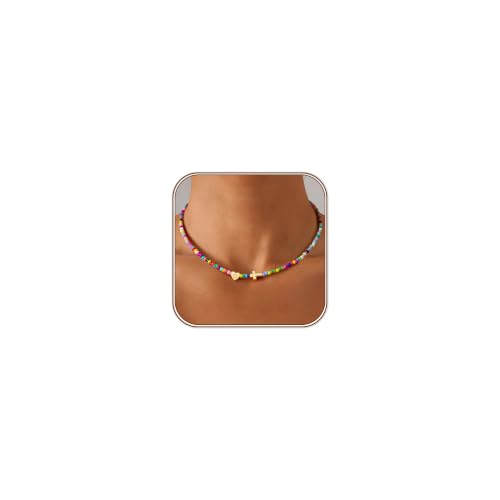 Turandoss Colorful Initial Letter O Cross Necklace, Christian Gifts