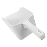 GALPADA Eisschaufel Große Größe Weiß ABS Kunststoff Lebensmittelecht für Küche Restaurant Bar zum Portionieren von Reis und Mehl Wiederverwendbar