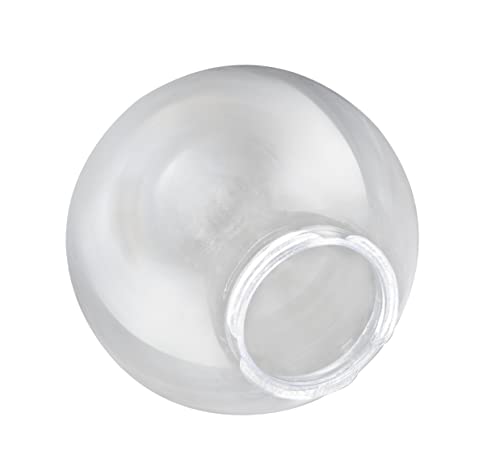 Image of Aspen Creative 28002-60-11, 8 inch Clear Acrylic Replacement Lamp Post Globe with 3-3 /4 inch Twist Lock Neck