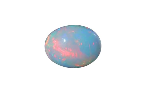 Opale de feu éthiopienne cabochon pierre précieuse naturelle ovale de 2,95 Cts