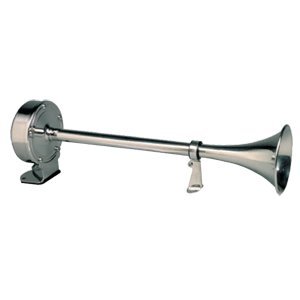 OpenOptics Ongaro Deluxe SS Single Trumpet Horn - 24V