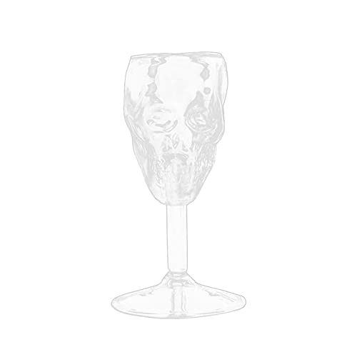NRRN Vaso de whisky de cráneo,Decantador de licor de cráneo, Botella de cristal transparente del cráneo,Botella de la taza de vino de la cerveza Copa del cráneo de la taza del Cover