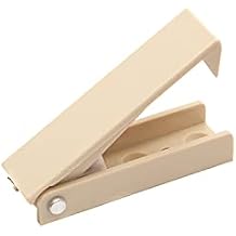 RV Designer E206 Squared Bagage Door Catch - أبيض استعماري ، مجموعة من 2