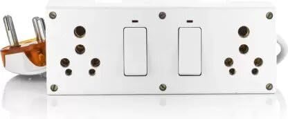 Big Plug heay Duty Wire 1500watt Capacity Extension 2 Socket Extension Boards (White, 4 m)-image-37