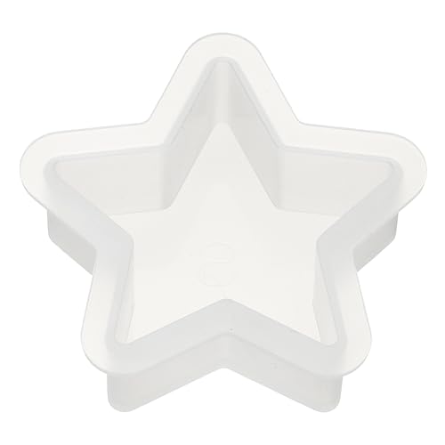 PATIKIL 2.5 Inch Five-Pointed Star Shape Resin Mould, Star Silicone Moulds for Epoxy Resin Blank Casting Mould for DIY Craft Home Decorations Making Tool, White