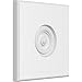 Ekena Millwork ROSP080X080X075SDG04 Standard Sedgwick Bullseye Rosette With Rounded Edge, 8"W x 8"H x 3/4"P