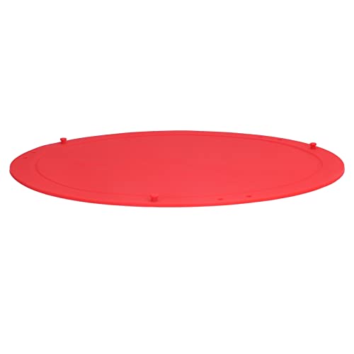 Silicone Cutting Board, Picnic Food Mat Bright Color Universal Multifunctional Lightweight Round Safe For Picnic For Vegetables(Cherry Red) #TOP10