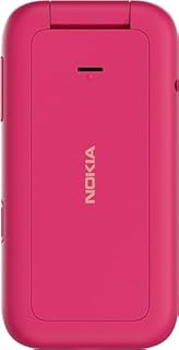 Nokia 2660 Flip Feature Phone with 2.8" display, 4G Connectivity, built-in camera, MP3 player, Classic games, a battery that lasts for days, Perfect for digital detox, Dual SIM - Pop Pink