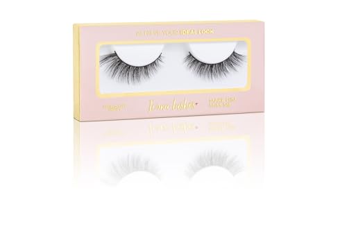 Icona Lashes False Eyelashes Pack - Fake Eyelashes Extensions - Soft, Fluffy Falsies with Tapered Ends & Professional-Grade Band - Handmade, Vegan, Reusable - Natural Black - Make Him Miss Me