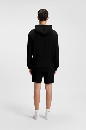 HUGO Męska bluza z kapturem Laze Loungew_Sweatshirt, czarna 1, M, Czarny, M