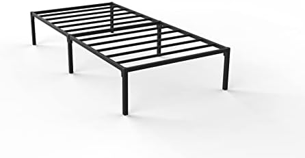 UrbanLab NEST Slumber Metal Platform Twin XL Size Bed Frame | QuickLock Ready in 5 Min | Quiet & Sturdy | 14 Inch Mattress Foundation | No Box Spring Needed | Non-Slip & Easy Assembly