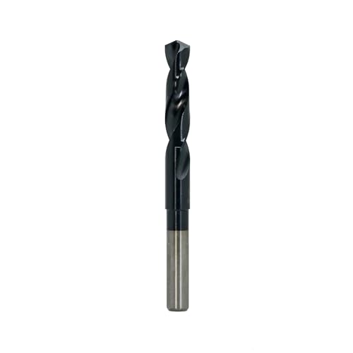 7/16 Inch Cobalt Drill Bit | Reduced Shank High Speed Steel | Drill Bit for Stainless Steel and Hardened Metal | HSS M35 Titanium Aluminum Nitride Coating with 1/2" Shank