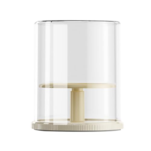 Vitrine transparente pour poupées et présentoir rotatif double niveau jaune