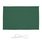 Relaxdays Sonnensegel, 5x7 m, wasserabweisend, Polyester, rechteckiges Segeltuch mit Spannseilen, Garten & Balkon, grün